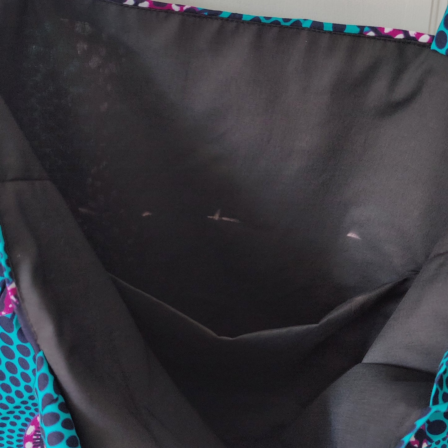 African print tote bag