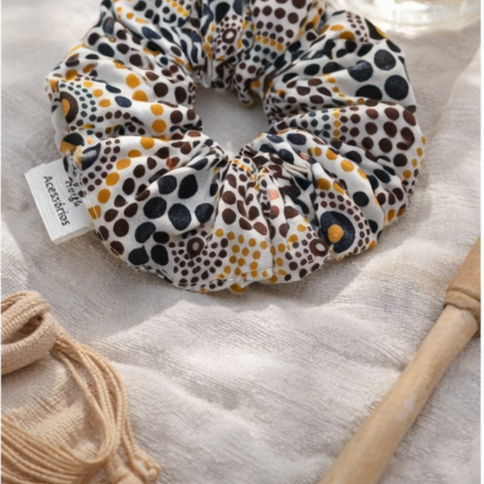 African Print Scrunchies