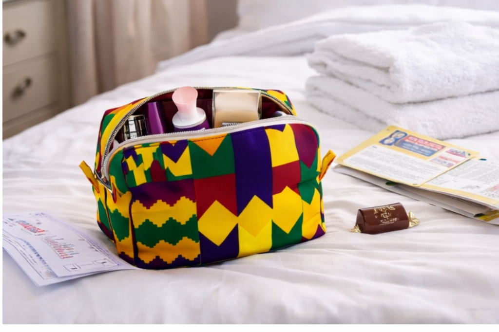 African Print Makeup Bag