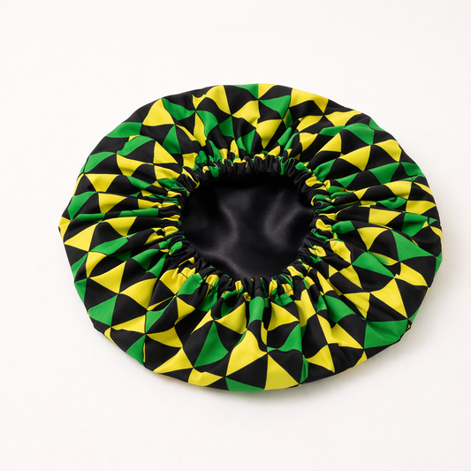 African Print Bonnet