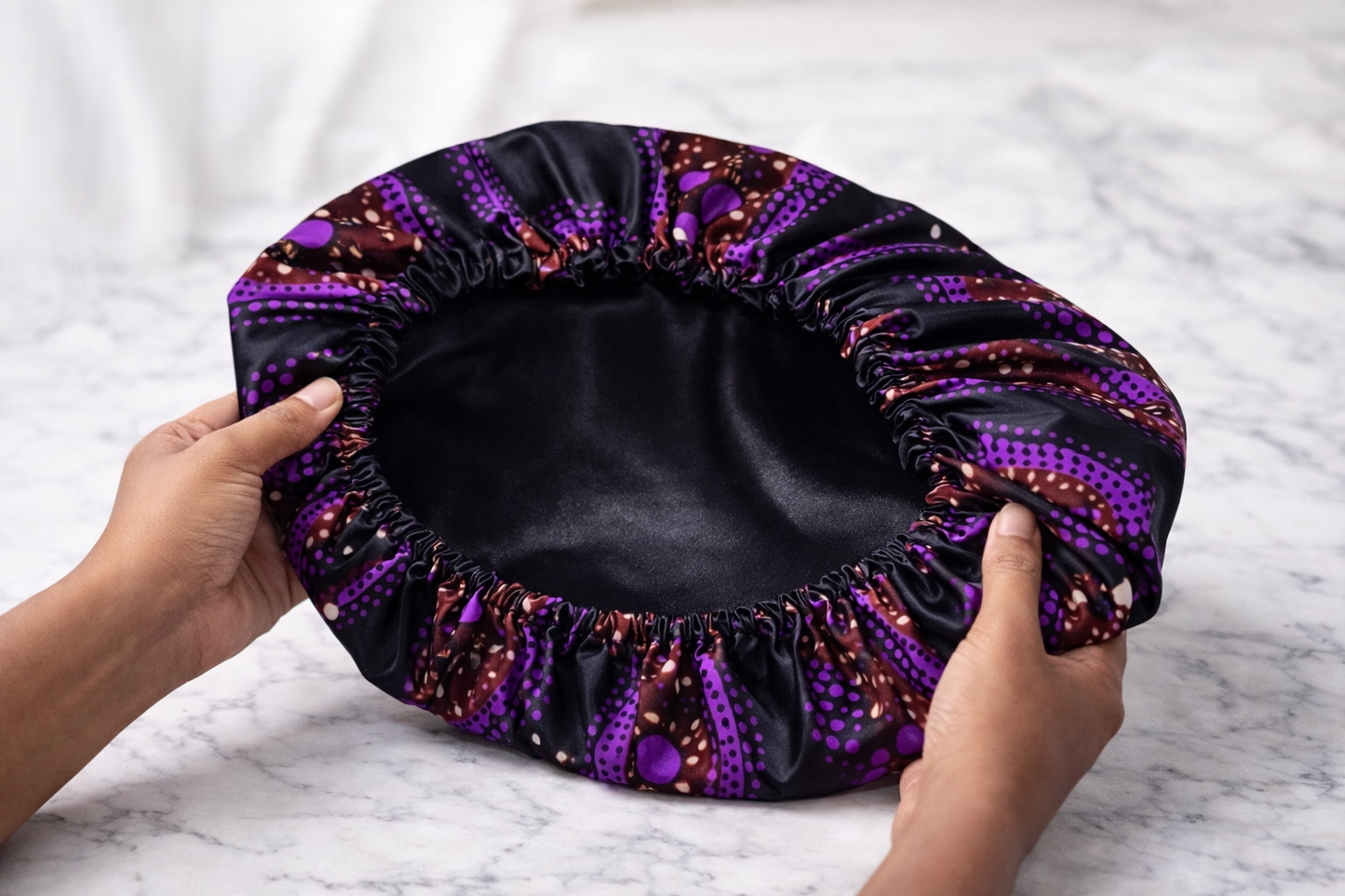 African Print Bonnet