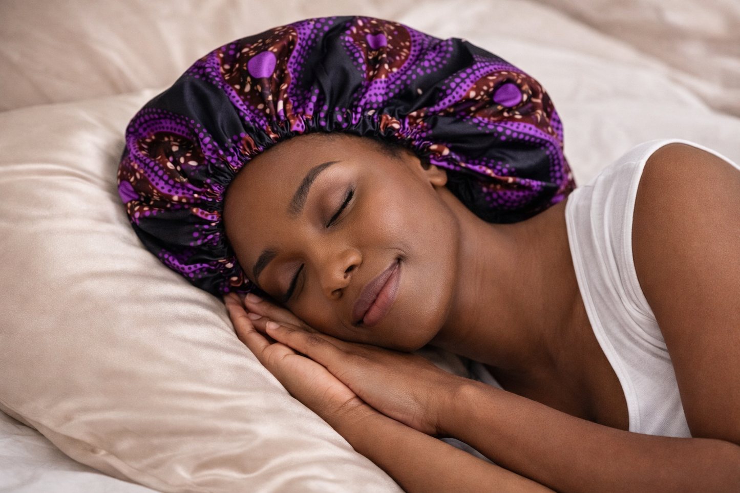 African Print Bonnet