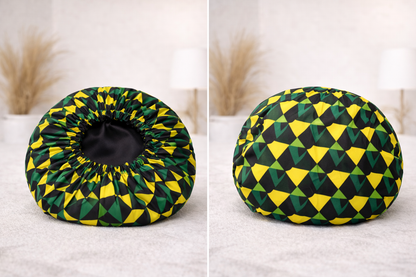 African Print Bonnet
