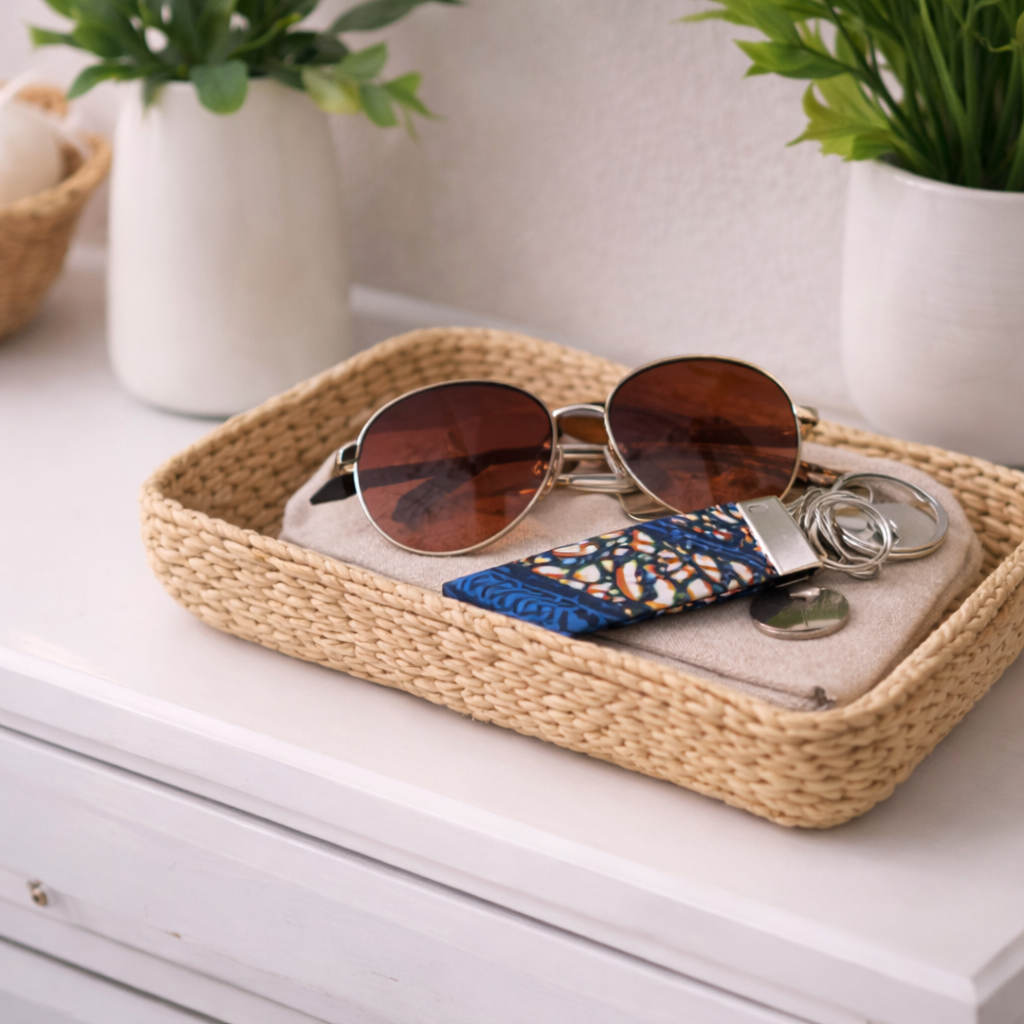 Blue Keychains  African Print