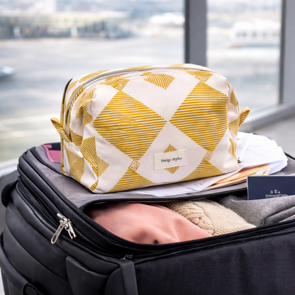 African Print Makeup Bag