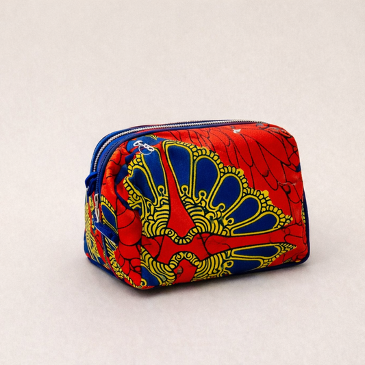 African Print Makeup Bag
