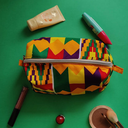 African Print Makeup Bag
