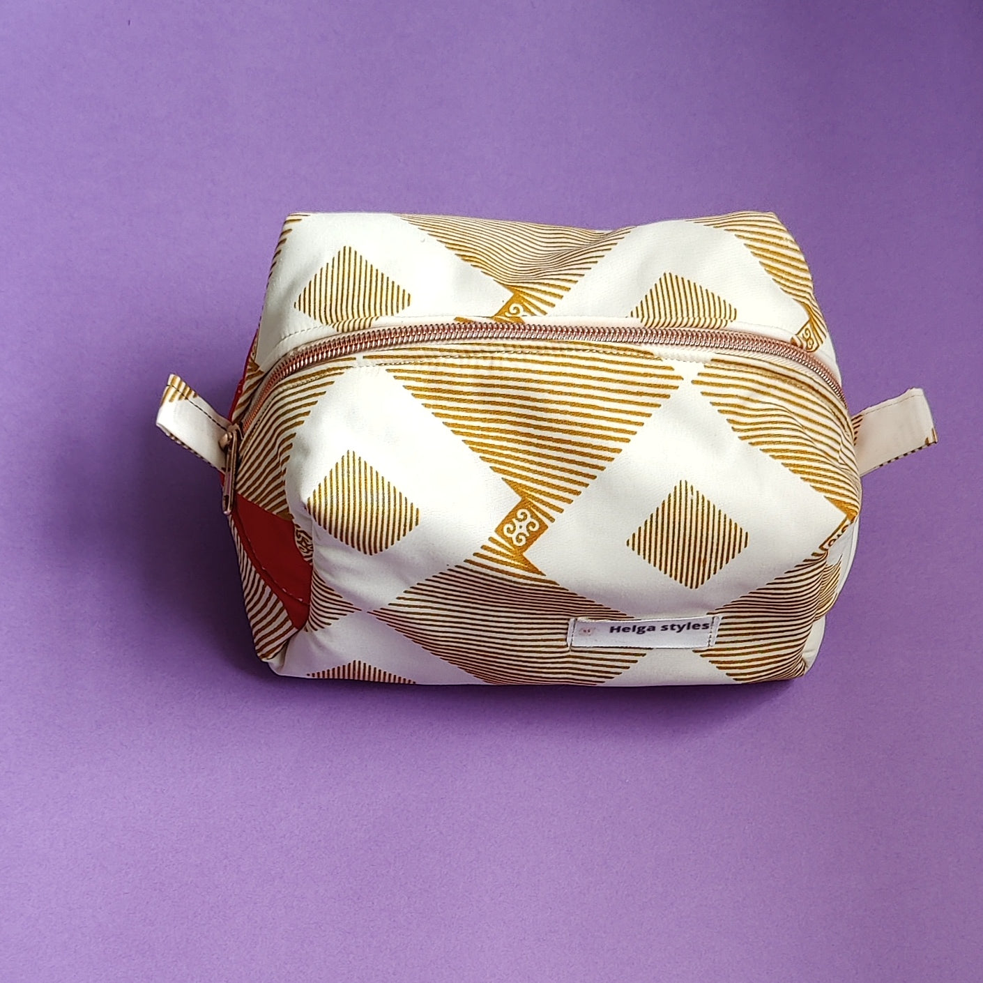 African Print Makeup Bag