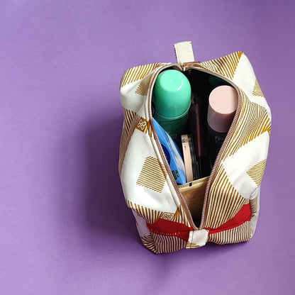 African Print Makeup Bag
