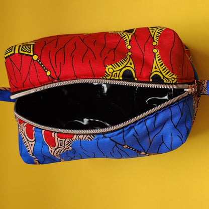 African Print Makeup Bag