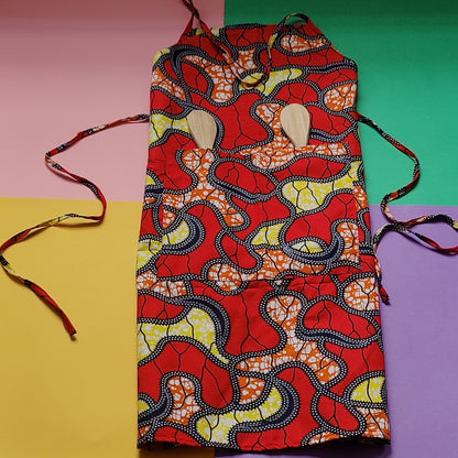 Kitchen Apron with African Print