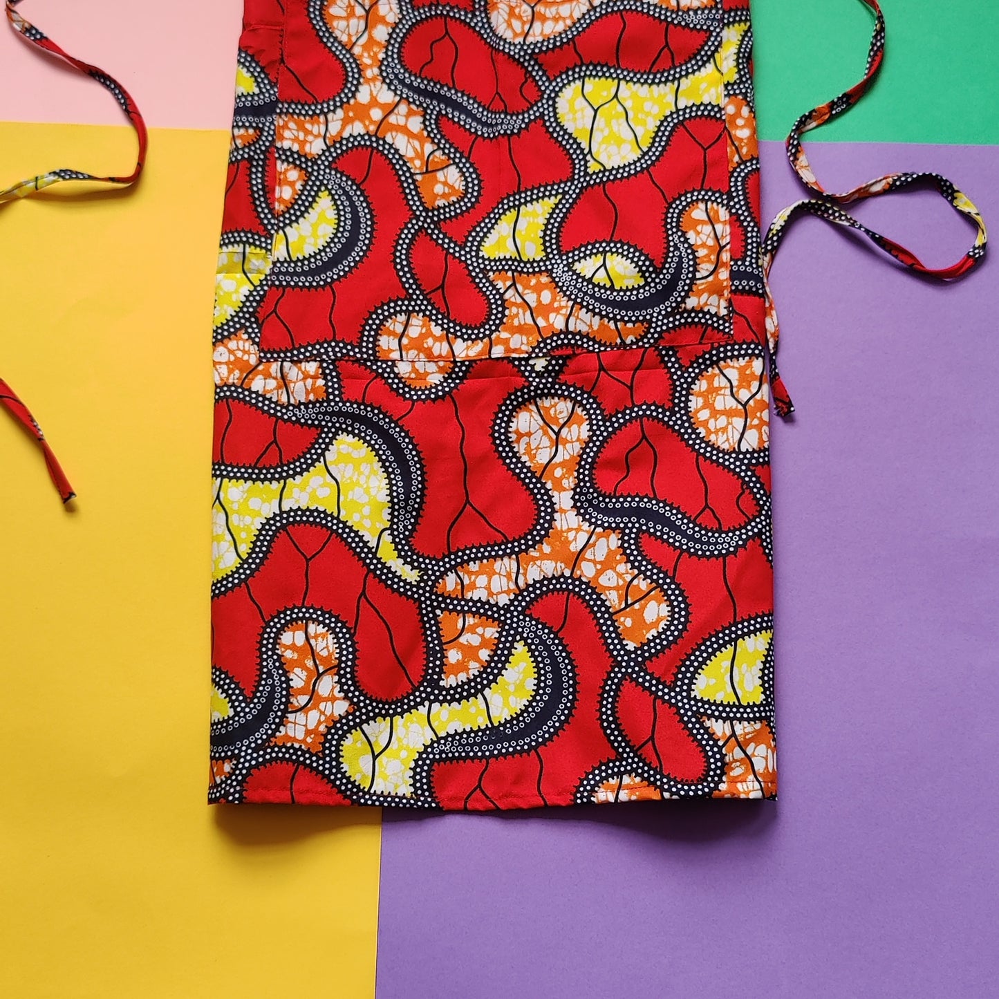 Kitchen Apron with African Print