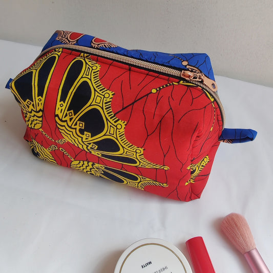 African Print Makeup Bag