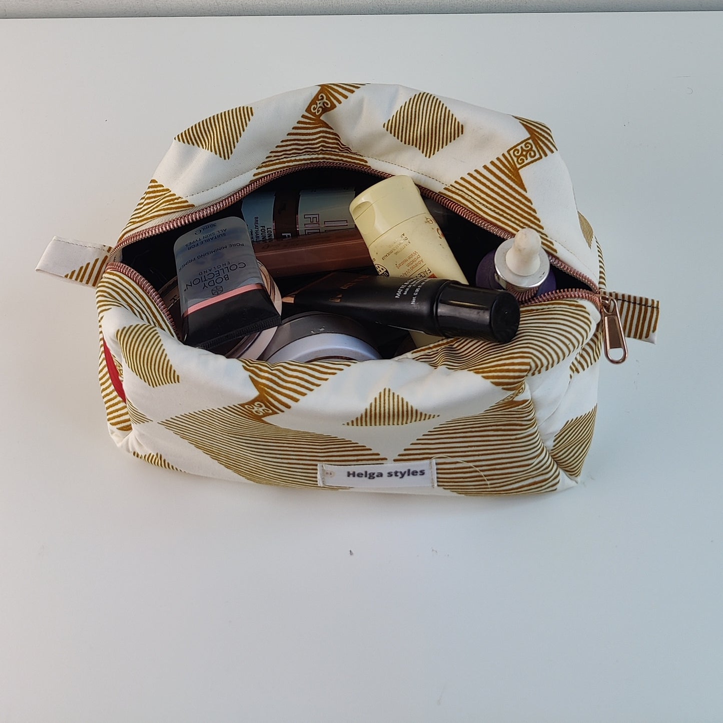 African Print Makeup Bag