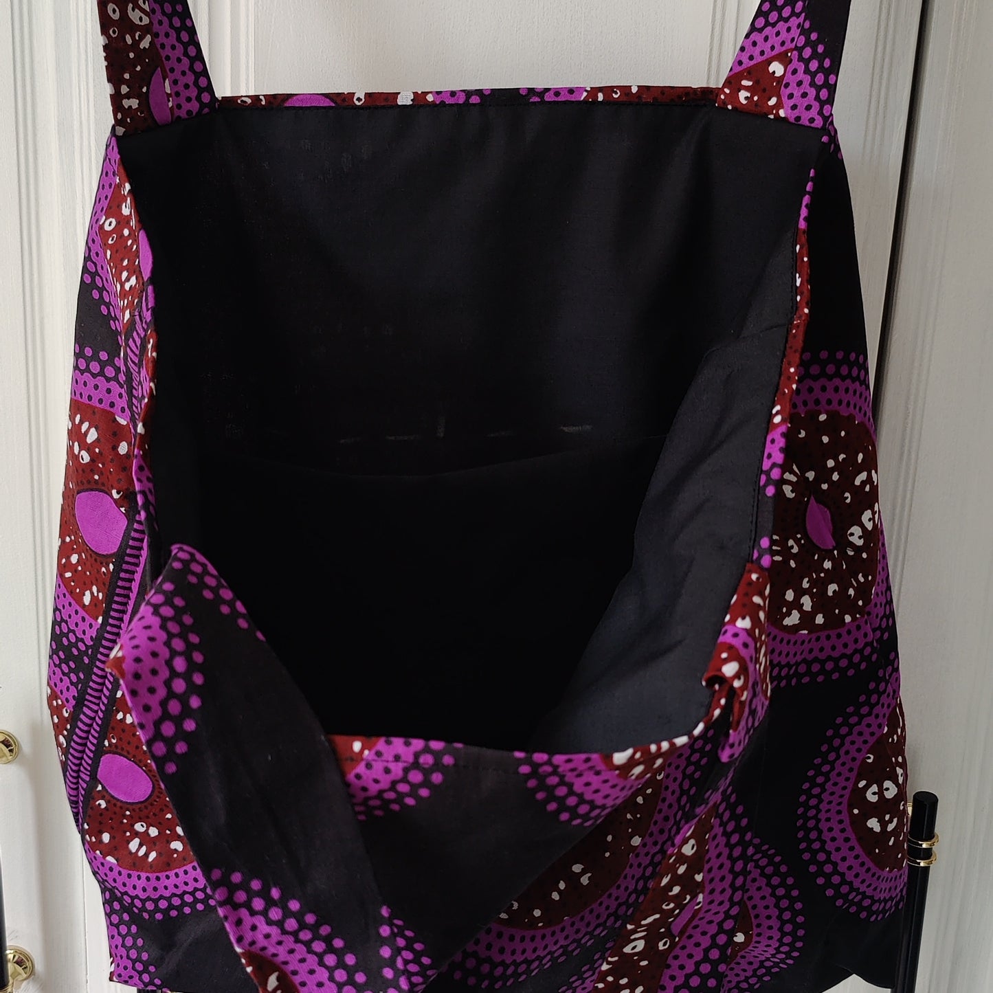 African print tote bag