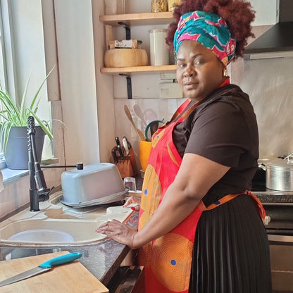 Kitchen Apron with African Print