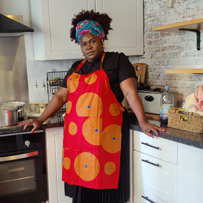 Kitchen Apron with African Print