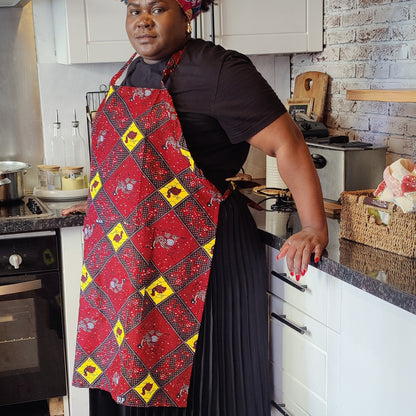Kitchen Apron with African Print
