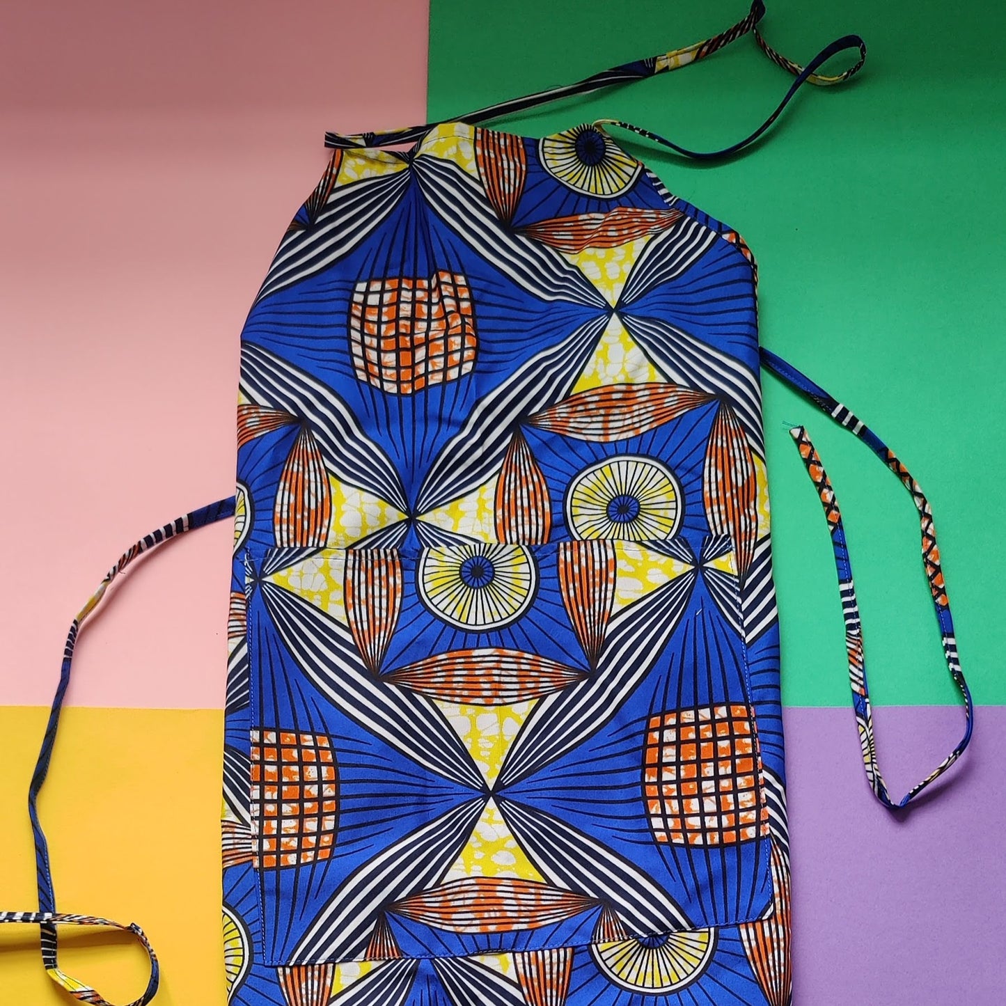 Kitchen Apron with African Print