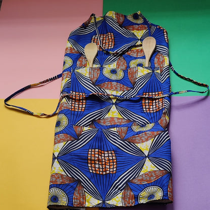 Kitchen Apron with African Print