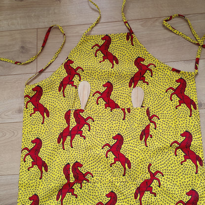 Kitchen Apron with African Print