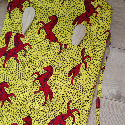 Kitchen Apron with African Print