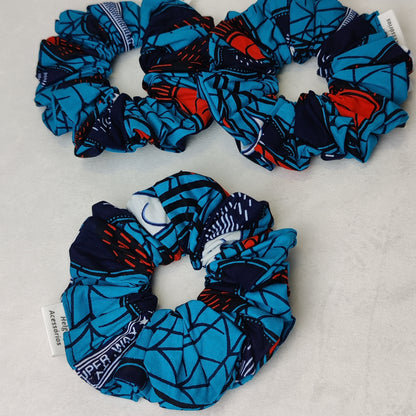 African Print Scrunchies