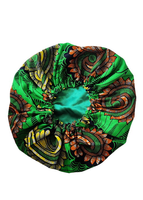 African Print Bonnet