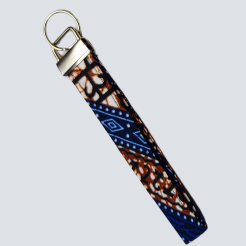 Blue Keychains  African Print