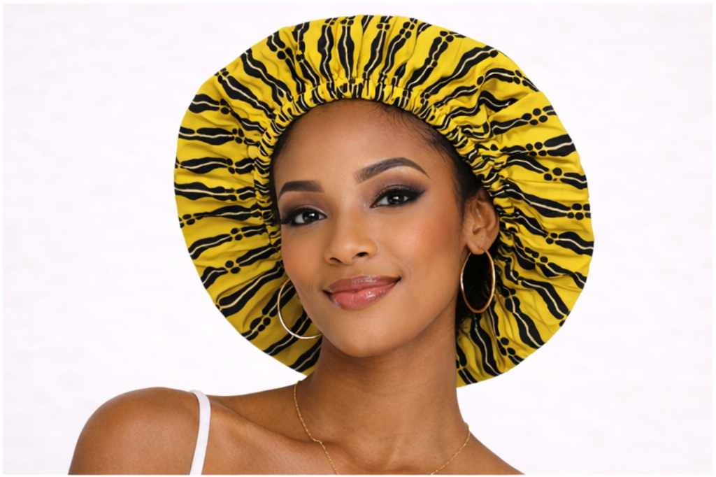 African Print Bonnet