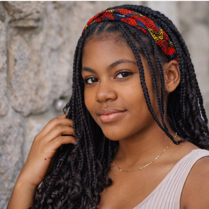Braided headband African Print