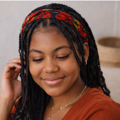 Braided headband African Print