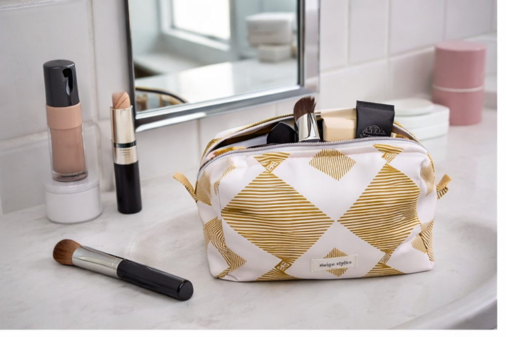 African Print Makeup Bag