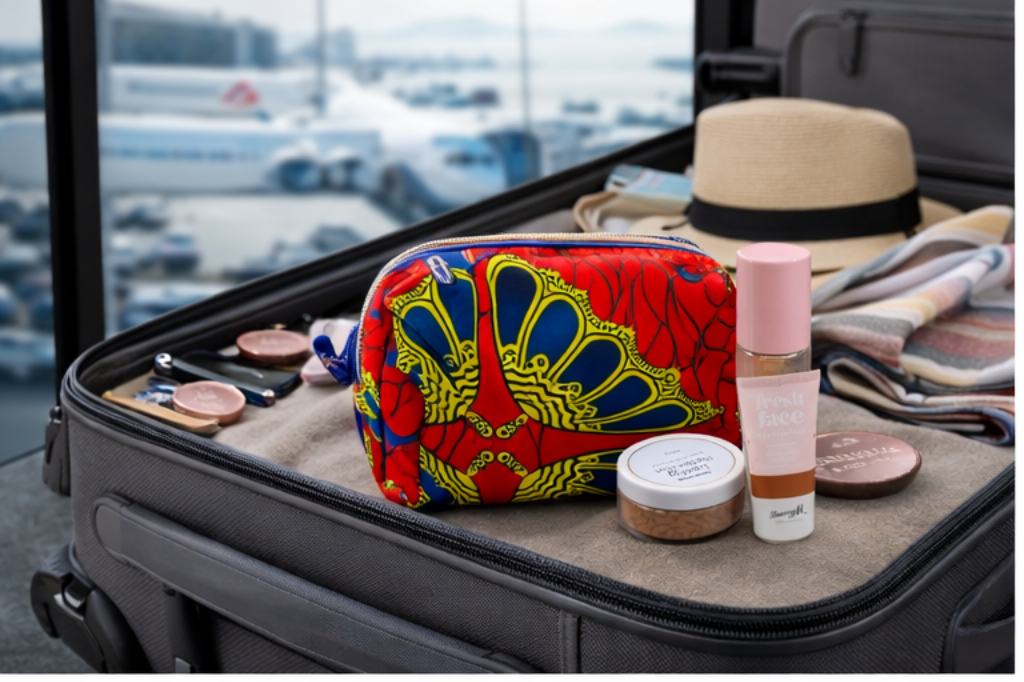 African Print Makeup Bag