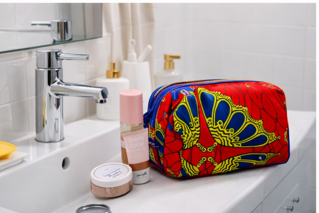 African Print Makeup Bag
