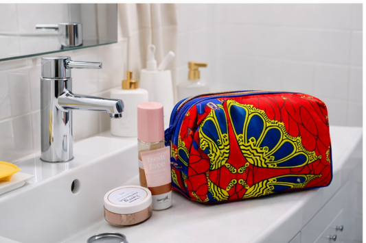 African Print Makeup Bag