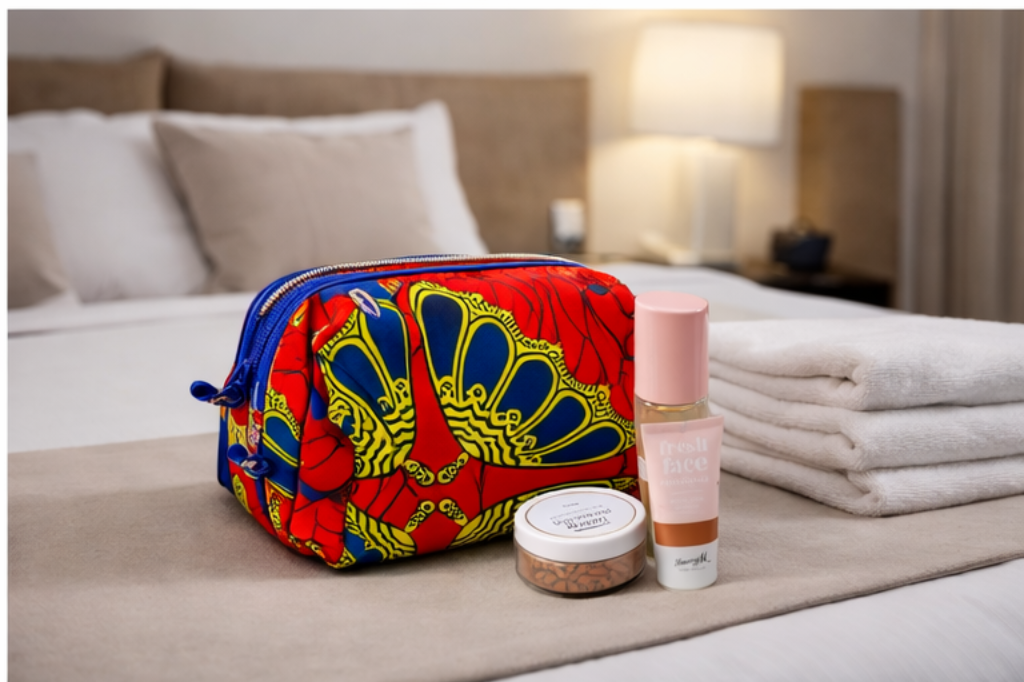 African Print Makeup Bag